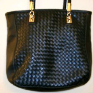 Peck & Peck Black Leather Bag
